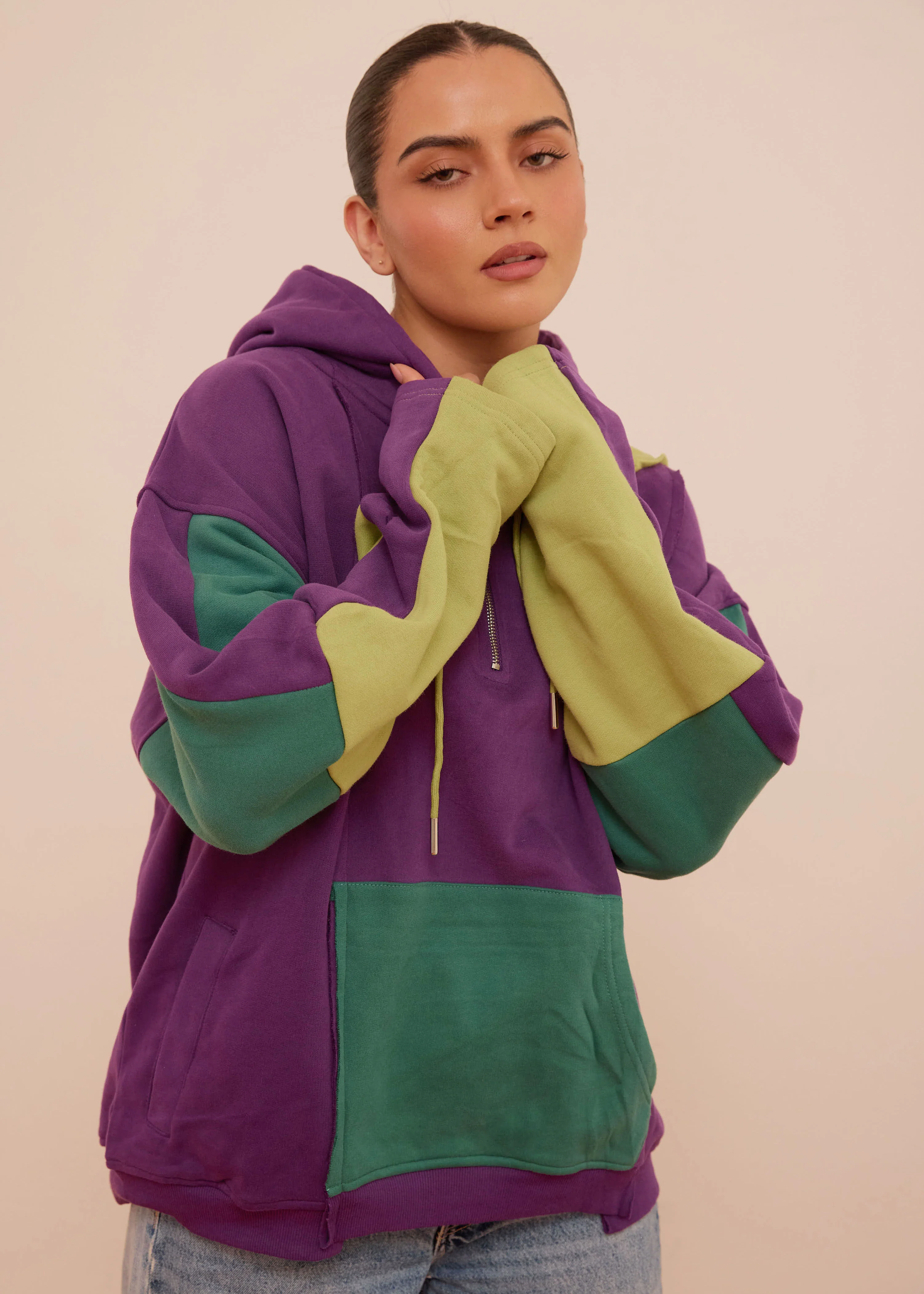 Hoodie Patches Purple - Image 3